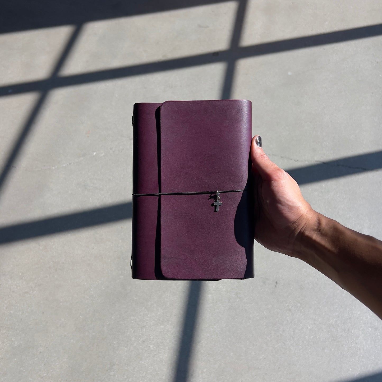 purple haze (Leather Notebook in A5)