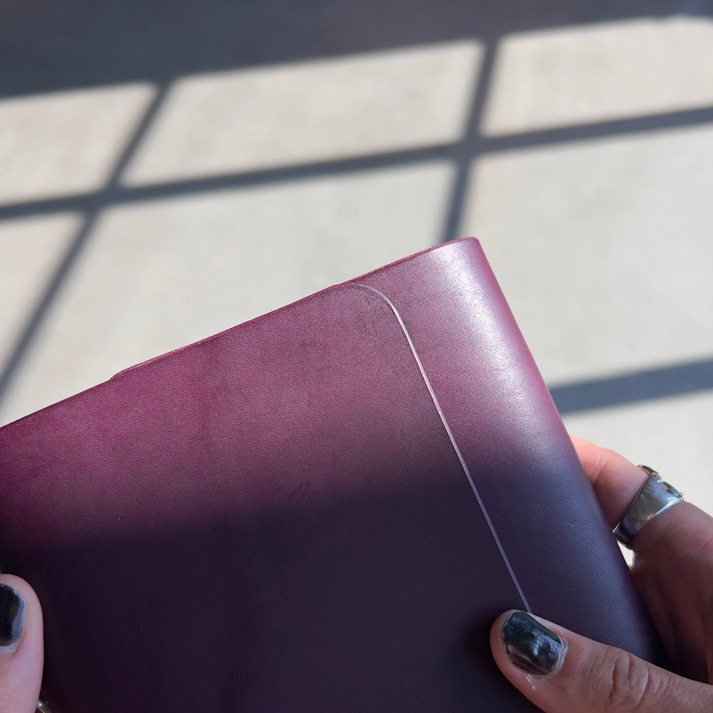 purple haze (Leather Notebook in A5)