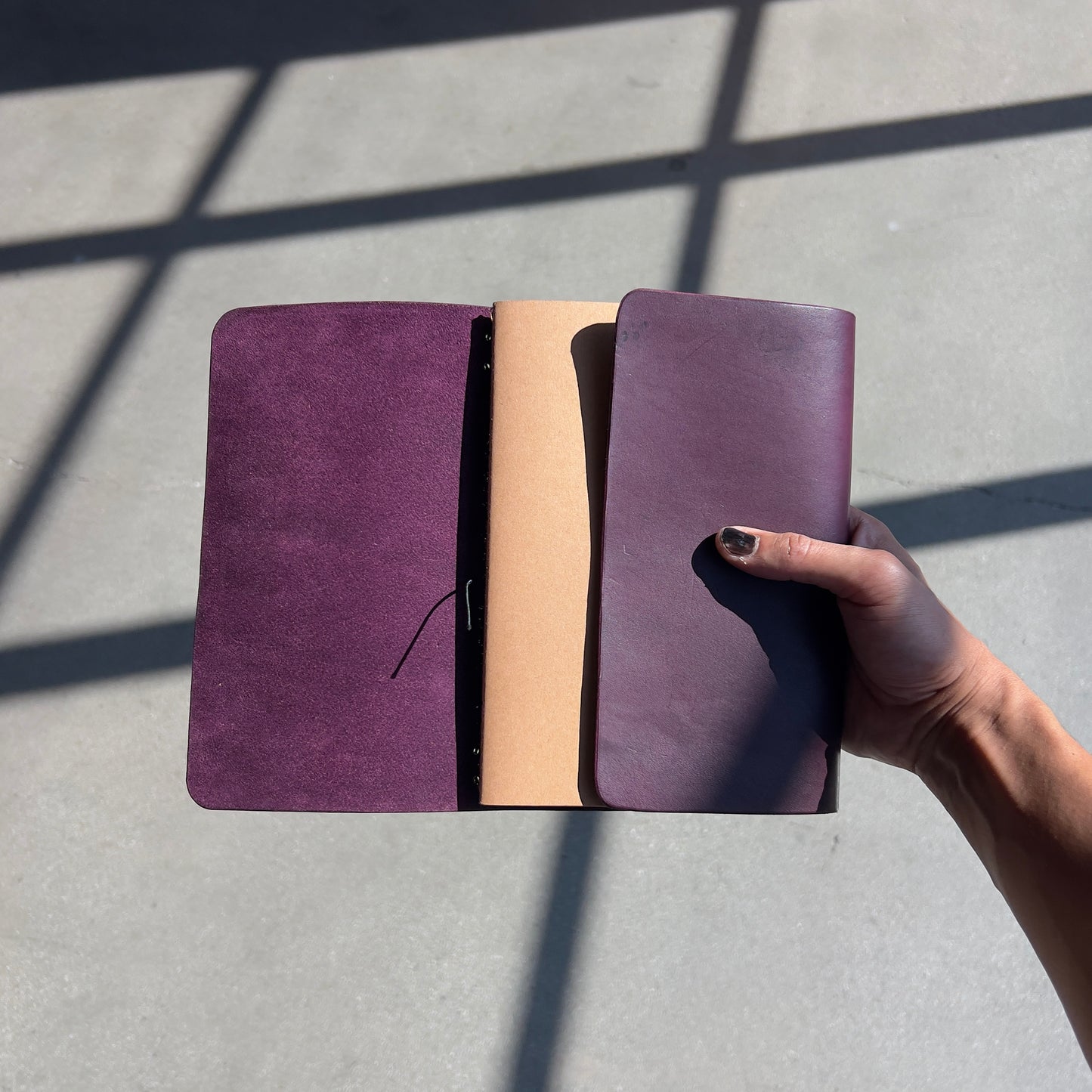 purple haze (Leather Notebook in A5)