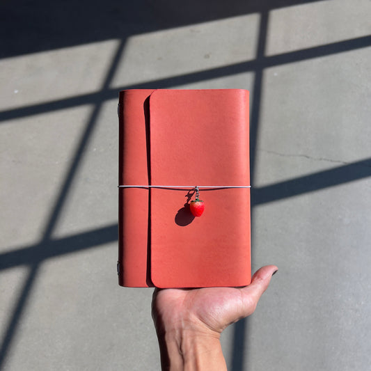 strawberry fields 4ever (Leather Notebook in Passport)