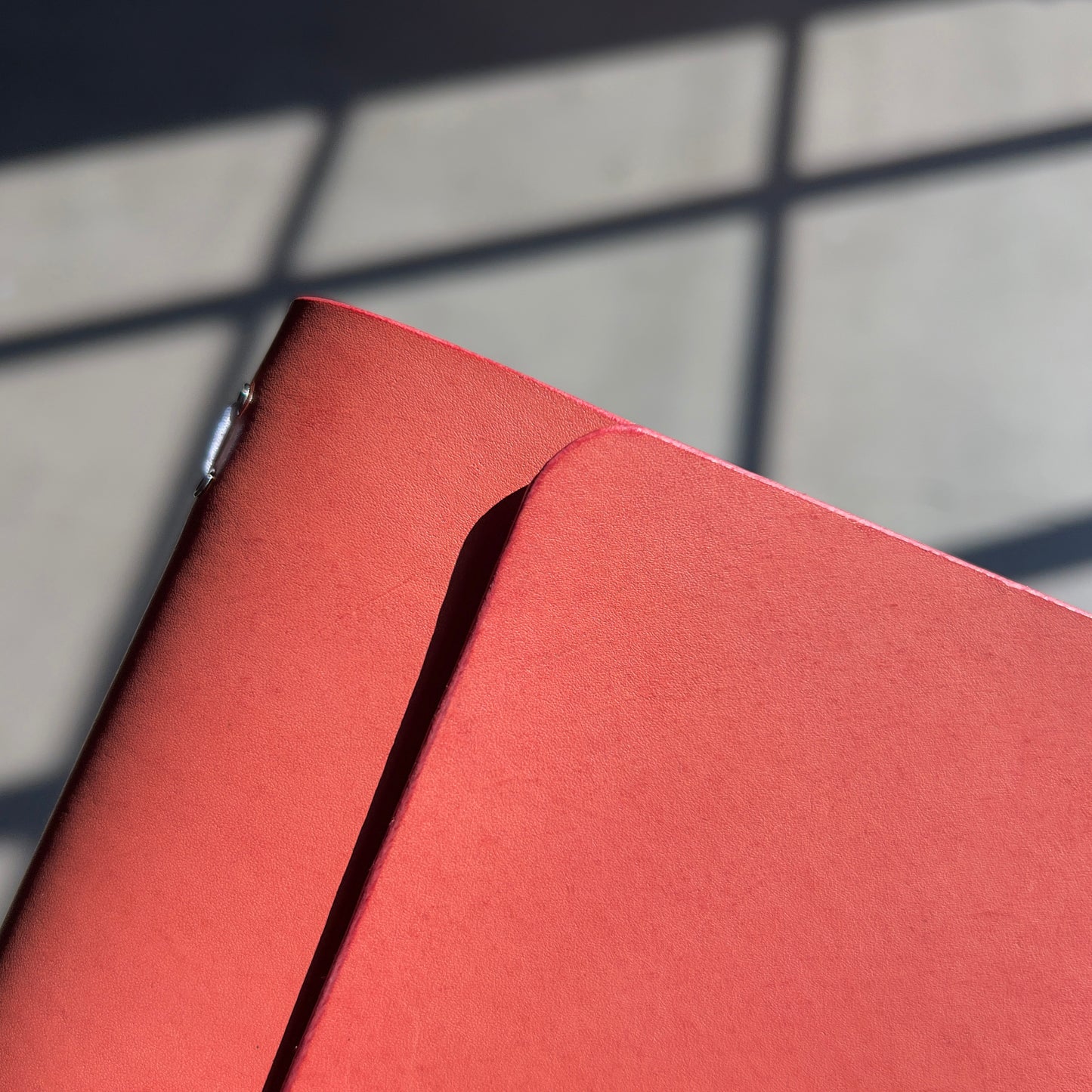 strawberry fields 4ever (Leather Notebook in A6)