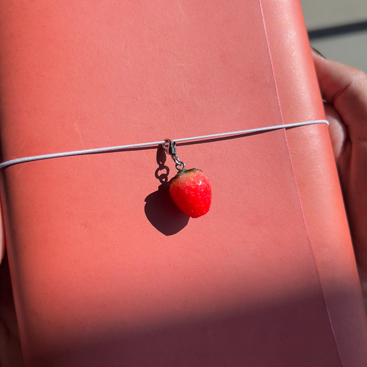 strawberry fields 4ever (Leather Notebook in A6)