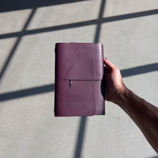 purple haze (Leather Notebook in A5)